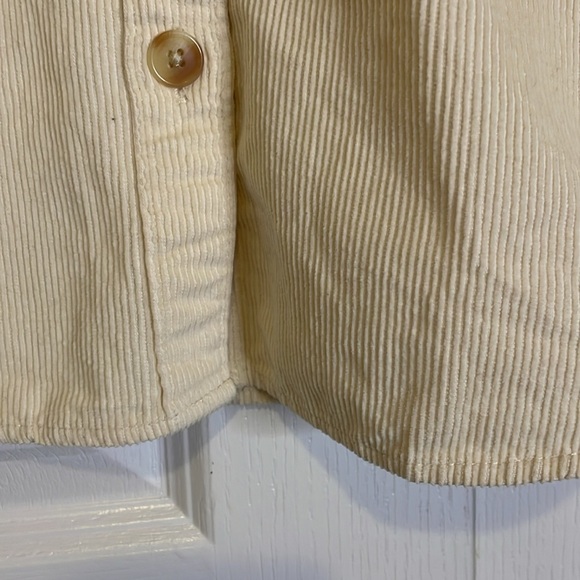 LEVI’S Corduroy Button Down Shirt Jacket, Women’s M, Cream - Picture 4 of 11